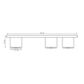Emibig Emibig NANO 3 BURGUNDY - Minimalistische plafondlamp voor een stijlvolle uitstraling