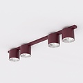Emibig Emibig NANO 4 BURGUNDY - Minimalistische plafondlamp voor sfeervolle verlichting