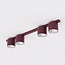 Emibig Emibig NANO 4 BURGUNDY - Minimalistische plafondlamp voor sfeervolle verlichting