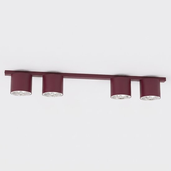 Emibig Emibig NANO 4 BURGUNDY - Minimalist ceiling lamp for stylish lighting