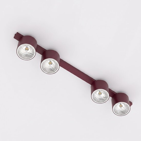 Emibig Emibig NANO 4 BURGUNDY - Minimalist ceiling lamp for stylish lighting
