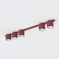 Emibig Emibig NANO 5 BURGUNDY - Minimalistische plafondlamp voor een stijlvolle sfeer