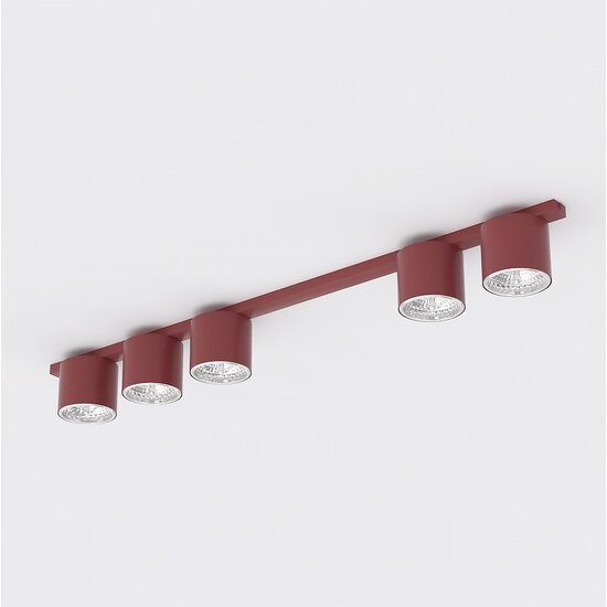 Emibig Emibig NANO 5 BURGUNDY - Minimalist ceiling lamp for a stylish ambiance