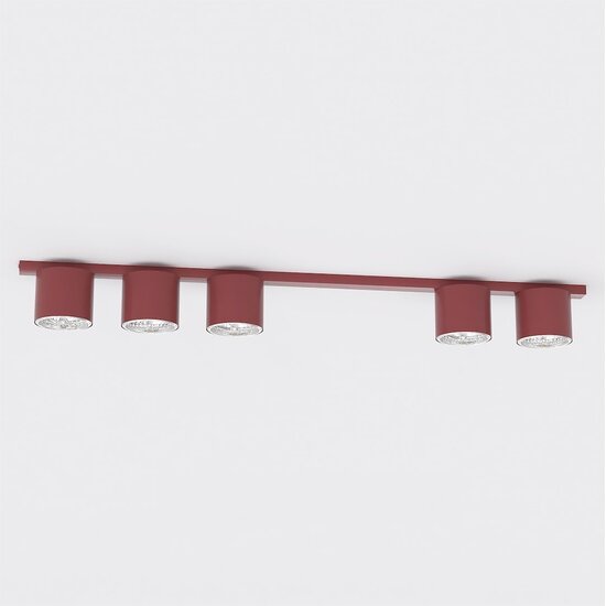Emibig Emibig NANO 5 BURGUNDY - Lámpara de techo minimalista para una atmósfera elegante