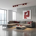 Emibig Emibig NANO 5 BURGUNDY - Minimalistische plafondlamp voor een stijlvolle sfeer