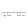 Emibig Emibig NANO 4 MOKKA - Minimalist ceiling lamp for any space