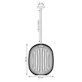 Emibig Emibig MANTRA 1 BLACK - Stylish loft pendant lamp for any space