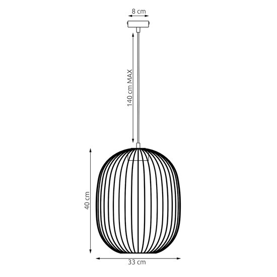 Emibig Emibig MANTRA 1 BLACK - Lampe suspendue loft élégante pour tous les espaces