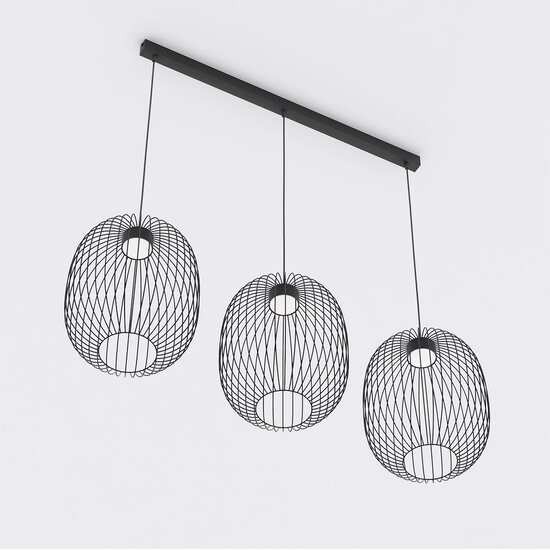 Emibig Emibig MANTRA 3 BLACK - Lámpara colgante elegante para cualquier espacio