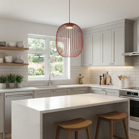 Emibig Emibig MANTRA 1 BURGUNDY - Stylish pendant lamp for any space
