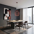 Emibig Emibig MANTRA 1 BURGUNDY - Lámpara colgante elegante para cualquier espacio