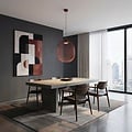 Emibig Emibig MANTRA 1 BURGUNDY - Stylish pendant lamp for any space