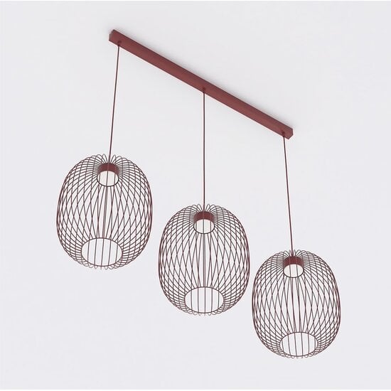 Emibig Emibig MANTRA 3 BURGUNDY - Stilvolle Pendelleuchte für jeden Raum