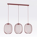 Emibig Emibig MANTRA 3 BURGUNDY - Lampe suspendue élégante pour tous les espaces