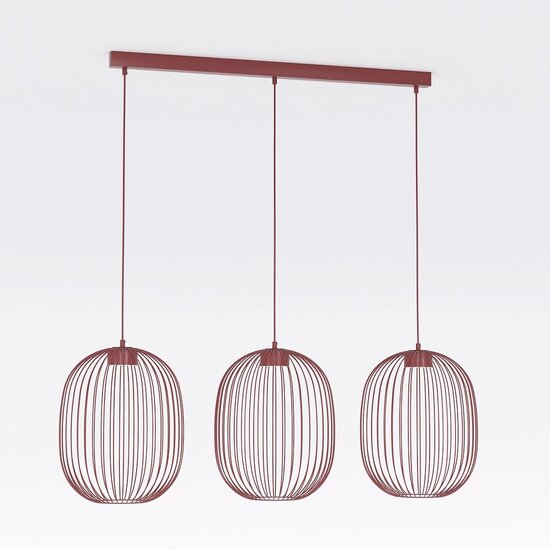Emibig Emibig MANTRA 3 BURGUNDY - Stijlvolle hanglamp voor elke ruimte