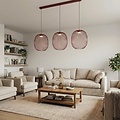 Emibig Emibig MANTRA 3 BURGUNDY - Stijlvolle hanglamp voor elke ruimte