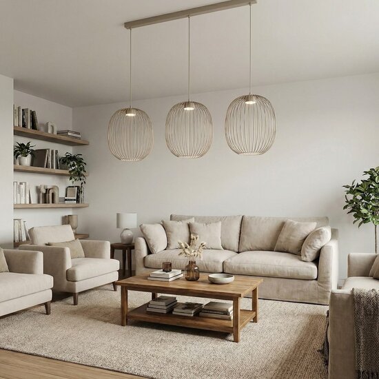 Emibig Emibig MANTRA 3 MOKKA - Lámpara colgante elegante para cualquier espacio