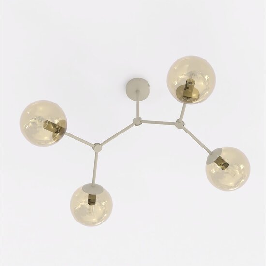 Emibig Emibig SPACE 4 MOKKA AMBER - Plafonnier moderne pour un éclairage élégant