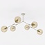 Emibig Emibig SPACE 6 MOKKA AMBER - Moderne plafondlamp voor sfeervolle verlichting