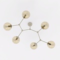 Emibig Emibig SPACE 6 MOKKA AMBER - Modern ceiling lamp for stylish lighting