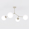 Emibig Emibig SPACE 4 MOKKA OPAL - Moderne plafondlamp voor sfeervolle verlichting