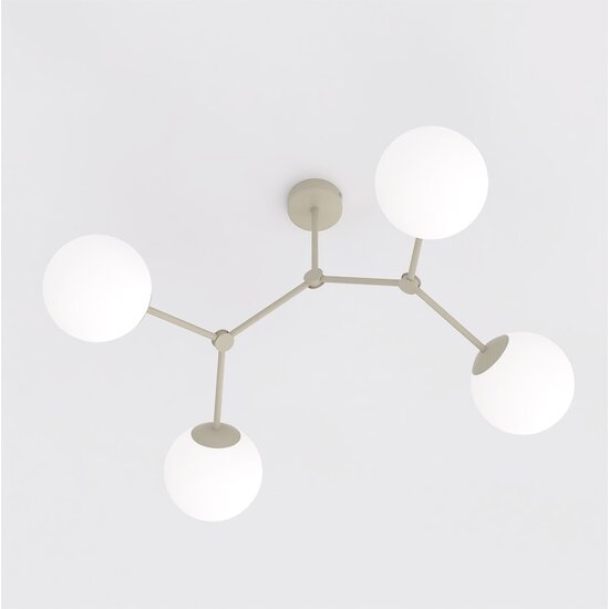 Emibig Emibig SPACE 4 MOKKA OPAL - Lámpara de techo moderna para una iluminación elegante