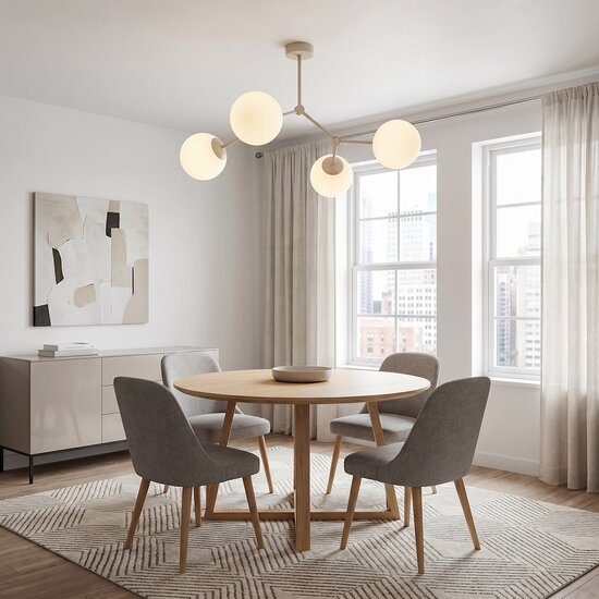 Emibig Emibig SPACE 4 MOKKA OPAL - Modern ceiling lamp for stylish lighting