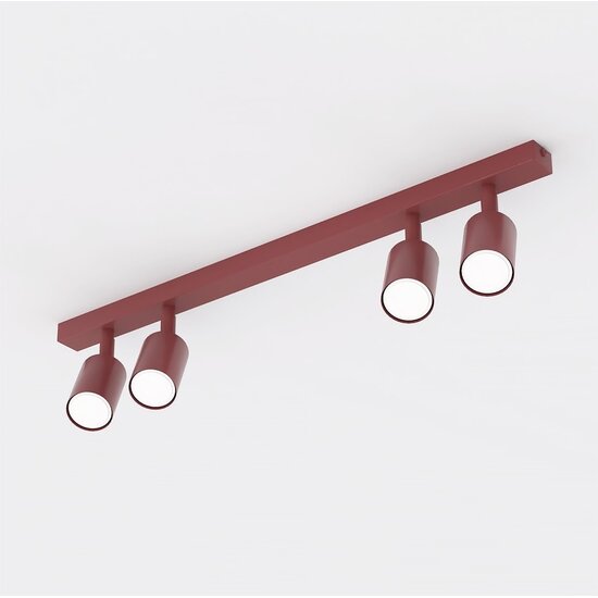 Emibig Emibig FLASH 4 BURGUNDY - Minimalistische plafondlamp voor elke ruimte