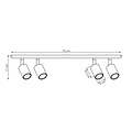 Emibig Emibig FLASH 4 BURGUNDY - Lampe de plafond minimaliste pour tous les espaces