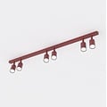 Emibig Emibig FLASH 6 BURGUNDY - Lámpara de techo minimalista para interiores elegantes