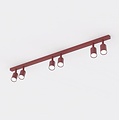 Emibig Emibig FLASH 6 BURGUNDY - Minimalistische Deckenlampe für stilvolle Innenräume