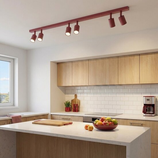 Emibig Emibig FLASH 6 BURGUNDY - Lampe de plafond minimaliste pour un intérieur élégant
