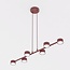 Emibig Emibig MEGARA 6 BURGUNDY - Lámpara colgante moderna para una iluminación elegante
