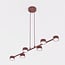 Emibig Emibig MEGARA 6 BURGUNDY - Moderne hanglamp voor sfeervolle verlichting