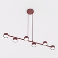 Emibig Emibig MEGARA 6 BURGUNDY - Moderne Pendelleuchte für stilvolle Beleuchtung
