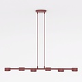 Emibig Emibig MEGARA 6 BURGUNDY - Moderne Pendelleuchte für stilvolle Beleuchtung