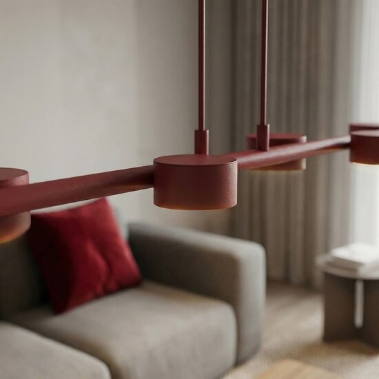 Emibig Emibig MEGARA 6 BURGUNDY - Modern pendant lamp for stylish lighting