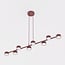 Emibig Emibig MEGARA 8 BURGUNDY - Lampe suspendue moderne pour un éclairage élégant