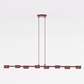 Emibig Emibig MEGARA 8 BURGUNDY - Moderne hanglamp voor sfeervolle verlichting