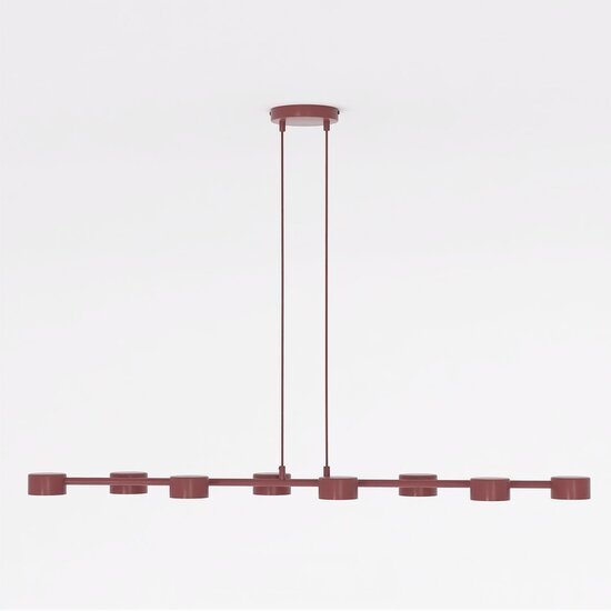 Emibig Emibig MEGARA 8 BURGUNDY - Lámpara colgante moderna para una iluminación elegante
