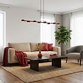 Emibig Emibig MEGARA 8 BURGUNDY - Lampe suspendue moderne pour un éclairage élégant