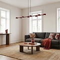 Emibig Emibig MEGARA 8 BURGUNDY - Moderne Pendelleuchte für stilvolle Beleuchtung