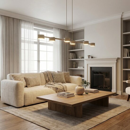 Emibig Emibig MEGARA 6 MOKKA - Moderne hanglamp voor sfeervolle verlichting
