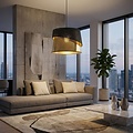 Emibig Emibig CANVA 1 BLACK GOLD - Moderne Pendelleuchte für eine stilvolle Atmosphäre