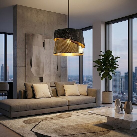 Emibig Emibig CANVA 1 BLACK GOLD - Moderne Pendelleuchte für eine stilvolle Atmosphäre