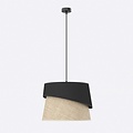 Emibig Emibig CANVA 1 BLACK NATURAL - Moderne hanglamp voor elke ruimte