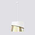 Emibig Emibig CANVA 1 WHITE GOLD - Moderne Pendelleuchte für stilvolle Räume