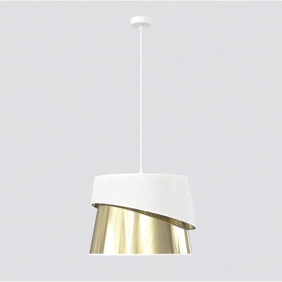 Emibig Emibig CANVA 1 WHITE GOLD - Moderne hanglamp voor sfeervolle ruimtes