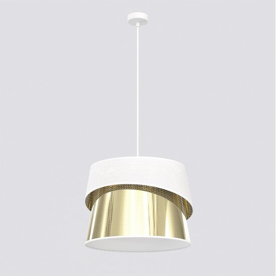 Emibig Emibig CANVA 1 WHITE GOLD - Lámpara colgante moderna para espacios elegantes