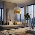 Emibig Emibig CANVA 1 WHITE GOLD - Moderne hanglamp voor sfeervolle ruimtes